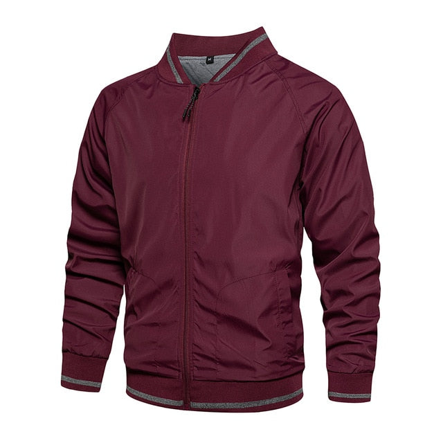 New Men's Windbreaker Bomber Jacket