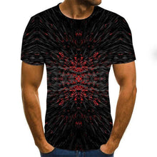 Charger l&#39;image dans la galerie, Summer Three-dimensional 3D vortex T-shirt Men Women Fashion 3D T Shirt Short Sleeve Harajuku Hip Hop Cute Tshirt
