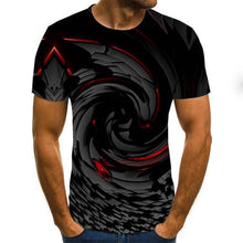 Charger l&#39;image dans la galerie, Summer Three-dimensional 3D vortex T-shirt Men Women Fashion 3D T Shirt Short Sleeve Harajuku Hip Hop Cute Tshirt
