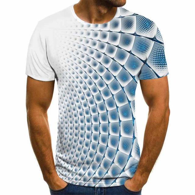 Summer Three-dimensional 3D vortex T-shirt Men Women Fashion 3D T Shirt Short Sleeve Harajuku Hip Hop Cute Tshirt