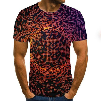 Summer Three-dimensional 3D vortex T-shirt Men Women Fashion 3D T Shirt Short Sleeve Harajuku Hip Hop Cute Tshirt