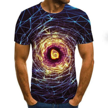 Charger l&#39;image dans la galerie, Summer Three-dimensional 3D vortex T-shirt Men Women Fashion 3D T Shirt Short Sleeve Harajuku Hip Hop Cute Tshirt
