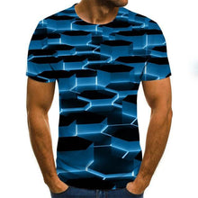 将图片加载到图库查看器，Summer Three-dimensional 3D vortex T-shirt Men Women Fashion 3D T Shirt Short Sleeve Harajuku Hip Hop Cute Tshirt
