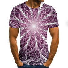 Charger l&#39;image dans la galerie, Summer Three-dimensional 3D vortex T-shirt Men Women Fashion 3D T Shirt Short Sleeve Harajuku Hip Hop Cute Tshirt
