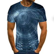 Cargar imagen en el visor de la galería, Summer Three-dimensional 3D vortex T-shirt Men Women Fashion 3D T Shirt Short Sleeve Harajuku Hip Hop Cute Tshirt
