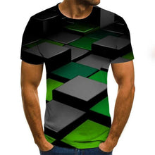 Cargar imagen en el visor de la galería, Summer Three-dimensional 3D vortex T-shirt Men Women Fashion 3D T Shirt Short Sleeve Harajuku Hip Hop Cute Tshirt
