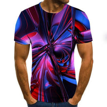 Cargar imagen en el visor de la galería, Summer Three-dimensional 3D vortex T-shirt Men Women Fashion 3D T Shirt Short Sleeve Harajuku Hip Hop Cute Tshirt
