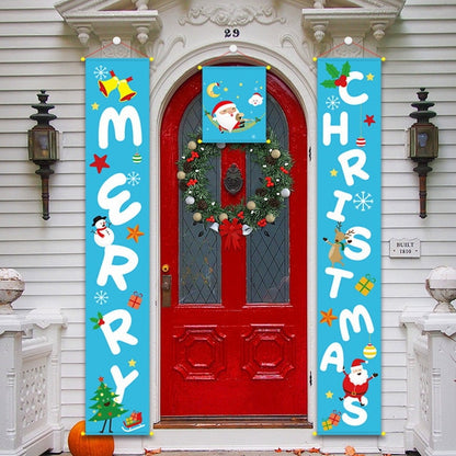 Wooden Merry Christmas Garland Wreath Decor