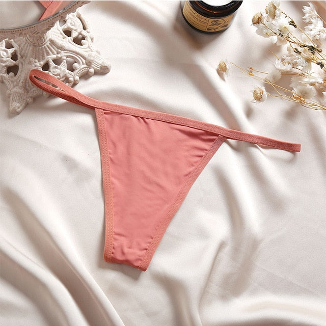 Fashion Cotton G-string Letter Pattern Underwear