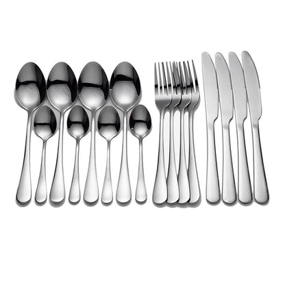 Black Tableware Stainless Steel Cutlery Set