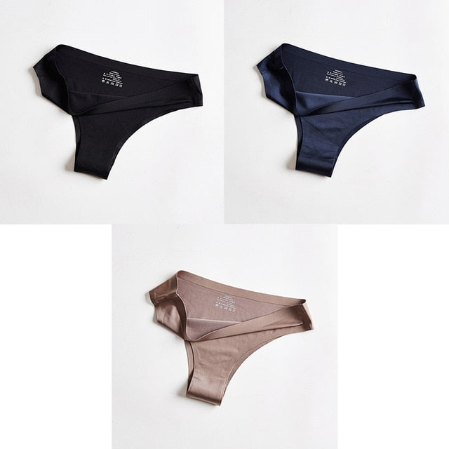 T-back G-string Thongs For Woman Ice Silk underwear