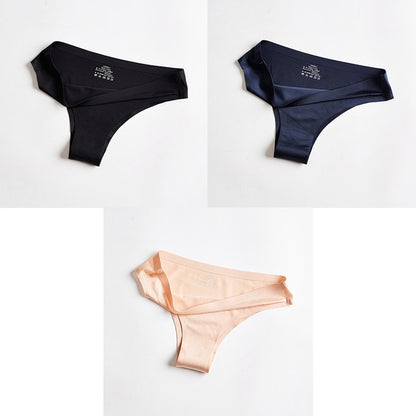 T-back G-string Thongs For Woman Ice Silk underwear