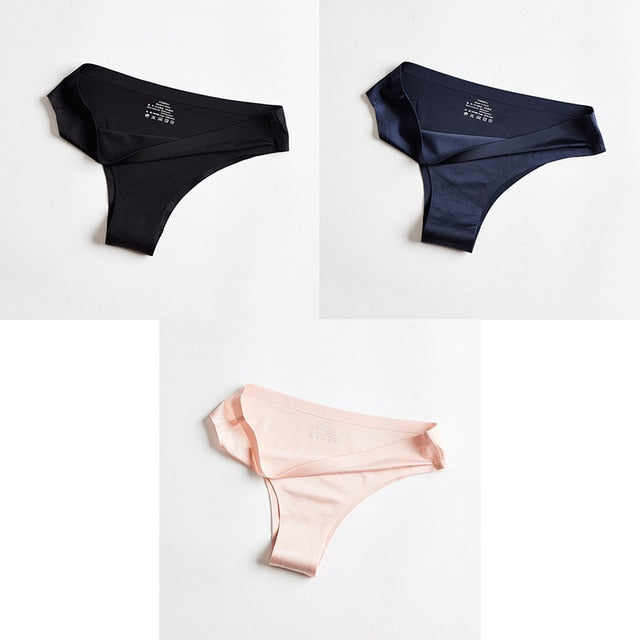 T-back G-string Thongs For Woman Ice Silk underwear