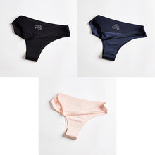 将图片加载到图库查看器，T-back G-string Thongs For Woman Ice Silk underwear
