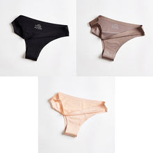 将图片加载到图库查看器，T-back G-string Thongs For Woman Ice Silk underwear
