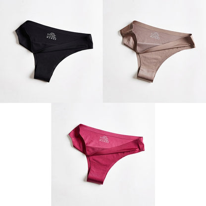 T-back G-string Thongs For Woman Ice Silk underwear