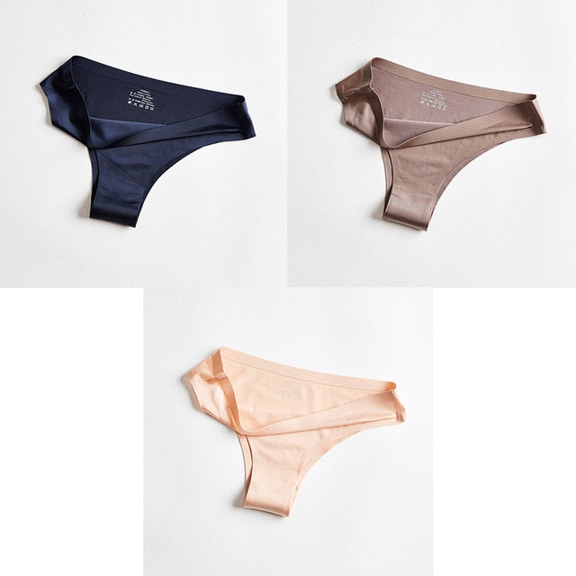 T-back G-string Thongs For Woman Ice Silk underwear