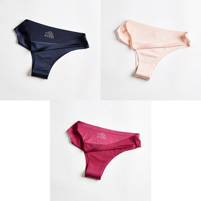 T-back G-string Thongs For Woman Ice Silk underwear