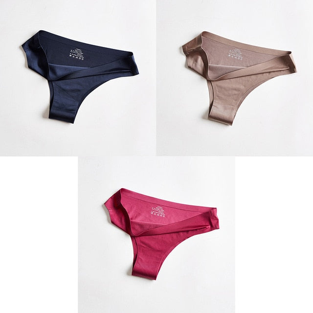T-back G-string Thongs For Woman Ice Silk underwear