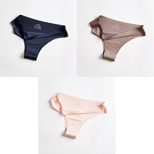 T-back G-string Thongs For Woman Ice Silk underwear