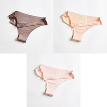 将图片加载到图库查看器，T-back G-string Thongs For Woman Ice Silk underwear
