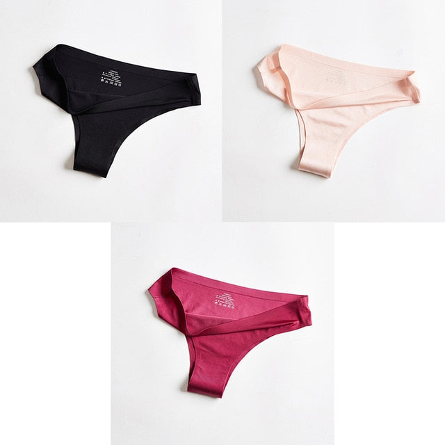 T-back G-string Thongs For Woman Ice Silk underwear