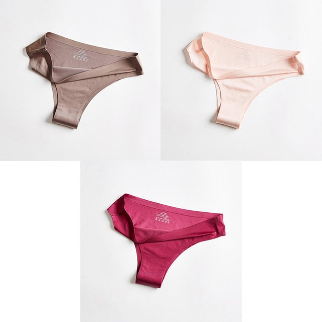 T-back G-string Thongs For Woman Ice Silk underwear