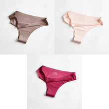 将图片加载到图库查看器，T-back G-string Thongs For Woman Ice Silk underwear
