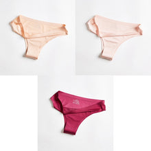 将图片加载到图库查看器，T-back G-string Thongs For Woman Ice Silk underwear
