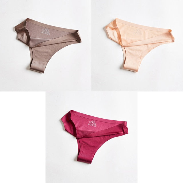 T-back G-string Thongs For Woman Ice Silk underwear