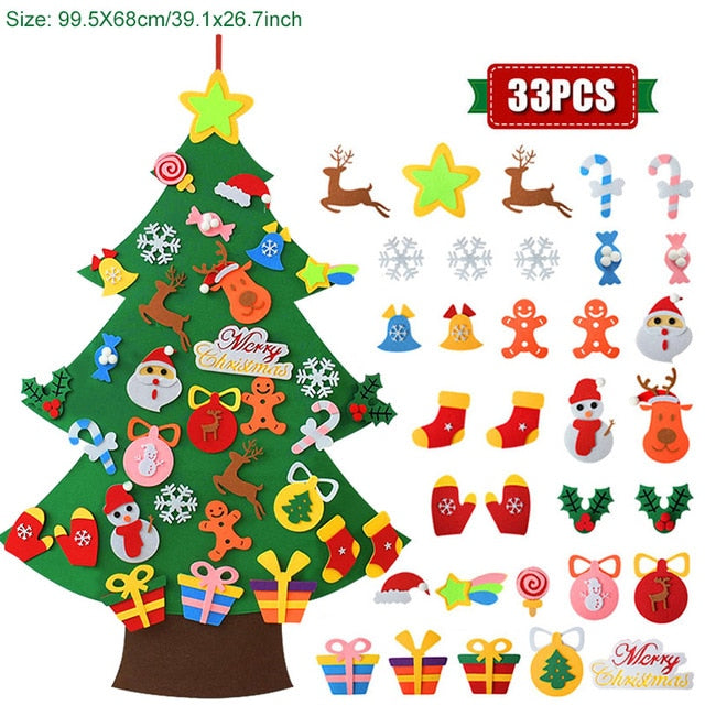 Kids DIY Felt Christmas Tree  Decoration