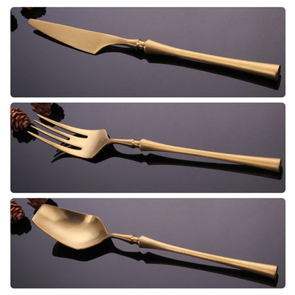 Stainless Steel Cutlery Set Gold Dinnerware Set