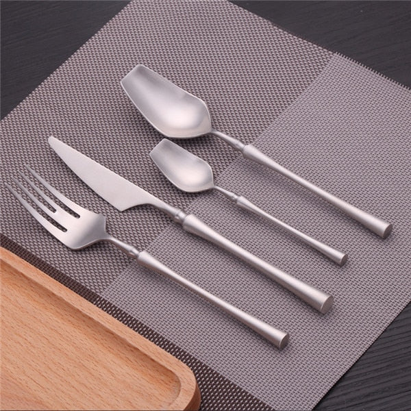 Stainless Steel Cutlery Set Gold Dinnerware Set