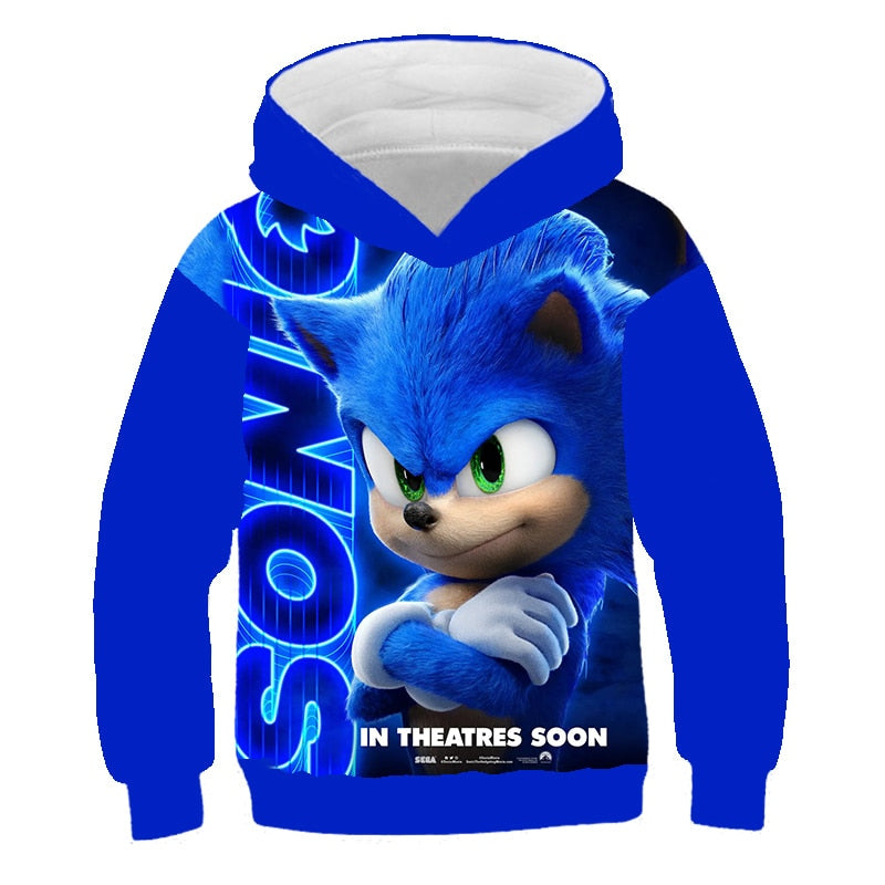 Boys Hoodie Sweatshirt Sonic the Hedgehog Clothes
