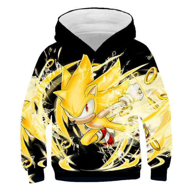 Boys Hoodie Sweatshirt Sonic the Hedgehog Clothes