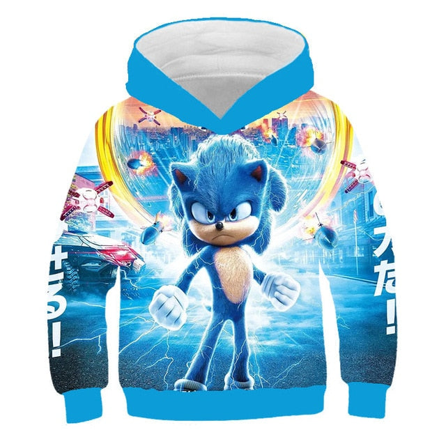 Boys Hoodie Sweatshirt Sonic the Hedgehog Clothes