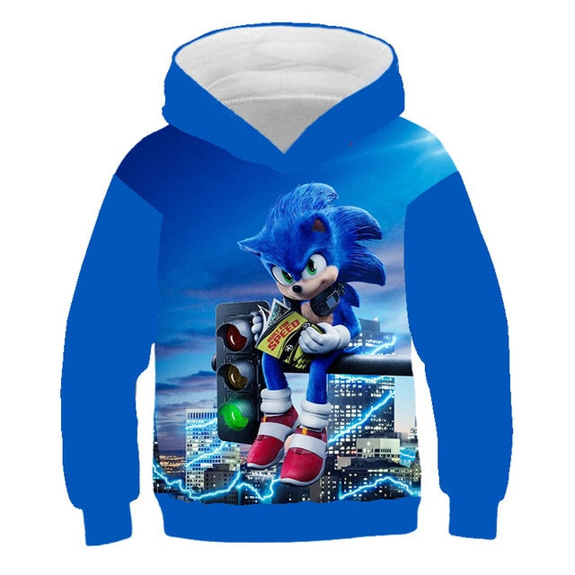 Boys Hoodie Sweatshirt Sonic the Hedgehog Clothes