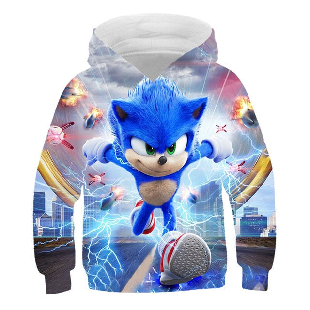Boys Hoodie Sweatshirt Sonic the Hedgehog Clothes