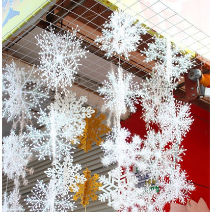 Christmas Party White Snowflake Decor