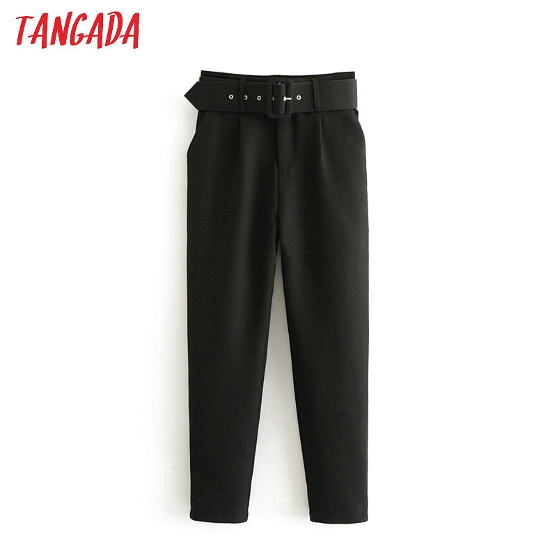 Tangada black suit pants woman