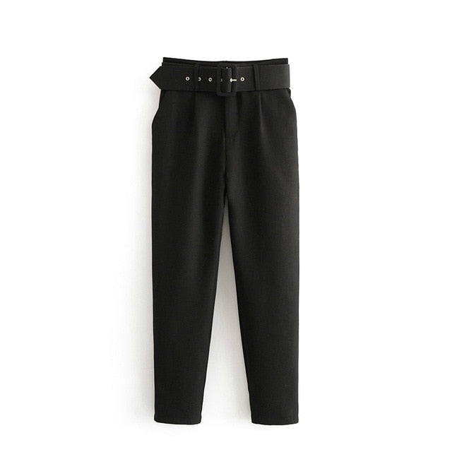 Tangada black suit pants woman