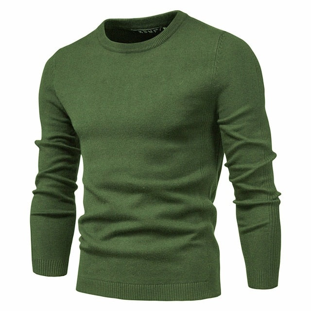 Men O-neck Warm Slim Sweaters