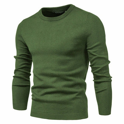Men O-neck Warm Slim Sweaters