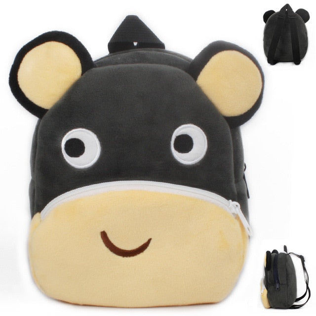 Kindergarten School Bags for Baby Toddler Backpack Mini Bags Plush Children Backpack 3D Cartoon Animal Boys Girls Kids Backpacks