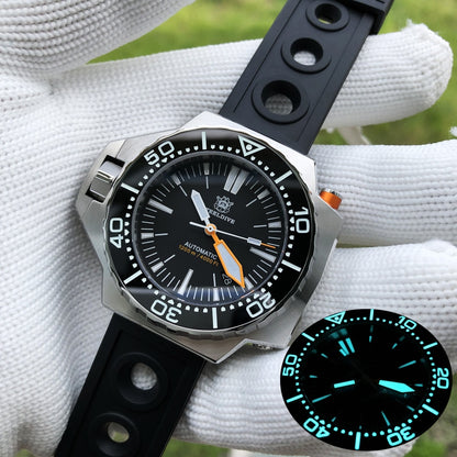 STEELDIVE 1969 Mechanical Watch Diving 1200M Waterproof NH35 Sapphire Crystal Automatic Watch Man C3 Super Luminous Diver Watch