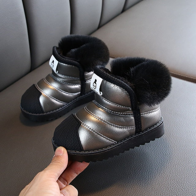 Waterproof Non-slip Kids Plush Boots