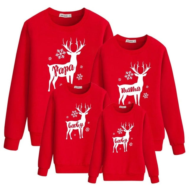 Christmas Family Pyjamas Sets Sweaters Pants
