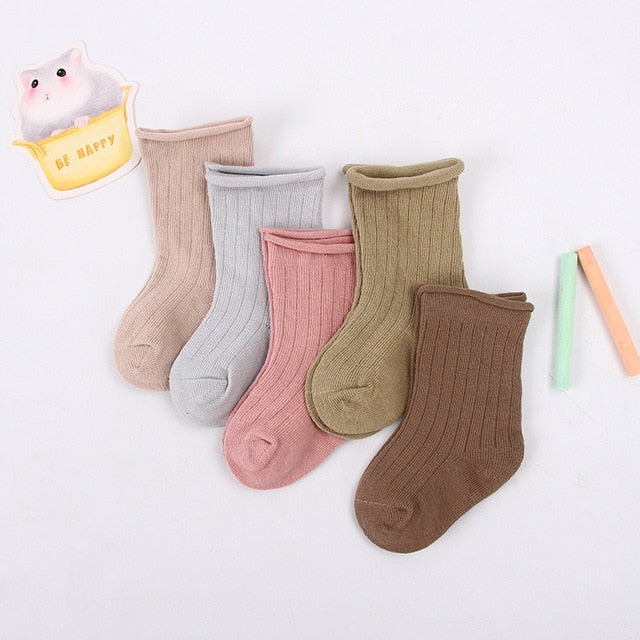 Cotton Socks Kids Boys and Girl Ribbed Socks