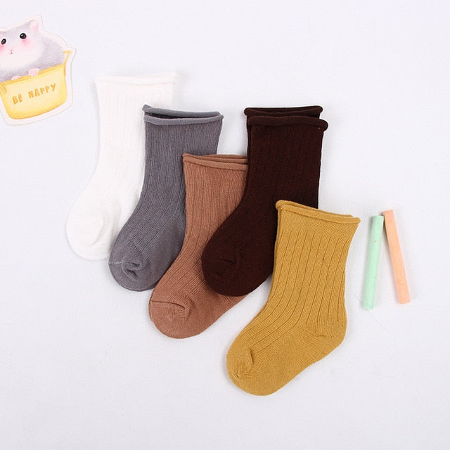 Cotton Socks Kids Boys and Girl Ribbed Socks