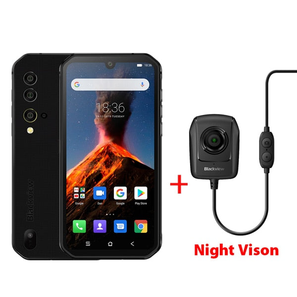 Blackview BV9900 Helio P90 Octa Core 8GB+256GB IP68 Rugged Mobile Phone Android 9.0 48MP Quad Rear Camera NFC Smartphone